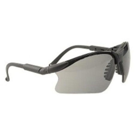 EXOTIC Safety Retainer Scorpion Safety Glasses with Gray Lens; Black Frame - Adjustable Length Temples EX905369